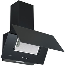 Cookology Cooker Hood 60cm Chimney Kitchen Extractor Fan - Black CHA600BK/A