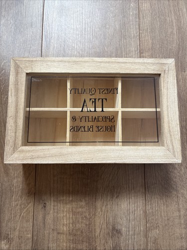 Wooden tea box with - wooden,