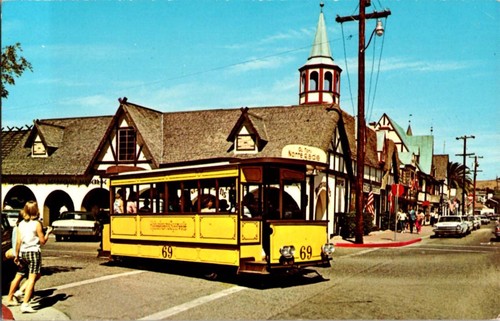 Solvang postcard trolley - solvang,