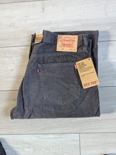 Levi's Red Tab 508 Loose And Low Fit Jumbo Cords W34L Col.Grey Oversized Vintage