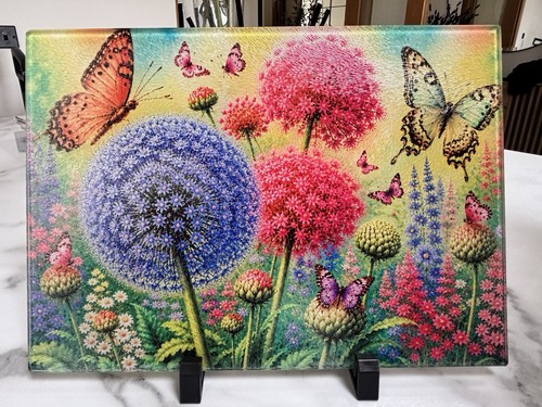 Colourful floral glass - floral,