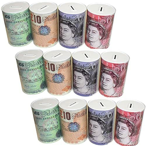 Notes design money saving tin - money,