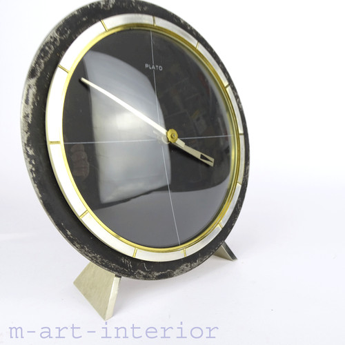 Vintage plato table clock mid - vintage,