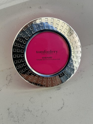 Silver plated 9cm - silver, round