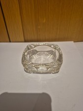Vintage Square Glass Ashtray