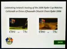 IRELAND 2006 RYDER CUP GOLF LENTICULAR SELF ADH MINIATURE SHEET MNH. SG MS1808