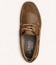 Chaps Men's Brown Leather Boat