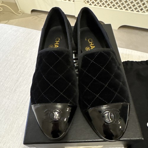 Chanel black velvet quilted - chanel,