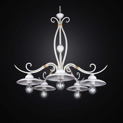 Shabby chic light iron and - shabby, 5-light