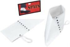 White Gangster Spats 1920s Fancy Dress Costume Shoes Accessory Michael Jackson