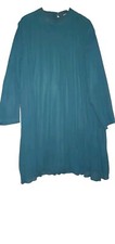 Chi Chi London Green High Neck With Pearl Button Close, Pleated Mini Dress 5xl