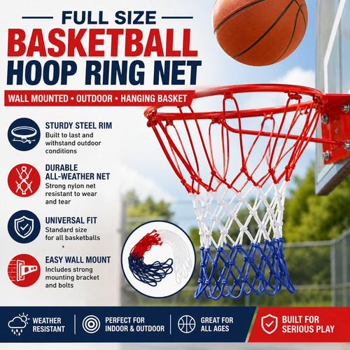 Full size basketball hoop - full,