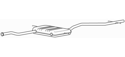 Quality rear exhaust - exhaust, silencer