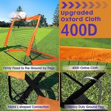 Soccer Goal Net Set Portable Football Goal Post Kid Outdoor Training Practice UK