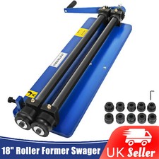 18" Bead Roller Former Swager Rotary Metal Sheet Swaging Machine 6 Roll Set UK