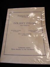 " Partition Ten Sept Études for Xylophones Dupin Music Sheet "