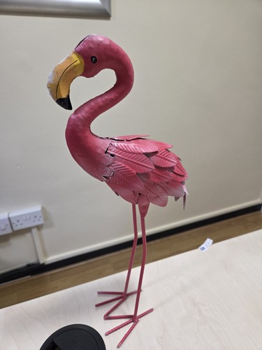 Flamingo garden ornament metal - flamingo,