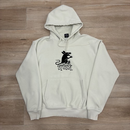 Stüssy rat hoodie cream - stüssy,