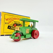 Matchbox Lesney 1a Aveling Barford Diesel Road Roller with CURVED canopy ends