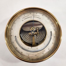 PHBN Brass Holosteric Barometer Thermometer Frauenstein Greifswald Germany 50727