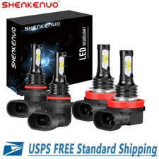 For Mitsubishi RVR 2011-2019 6000K Headlight LED Hi/Low Beam Bulbs Kit 4x Combo