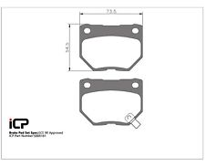 ECE 90 ICP 2 Pot Rear Brake Pads Fits Subaru Impreza Turbo WRX GB270 