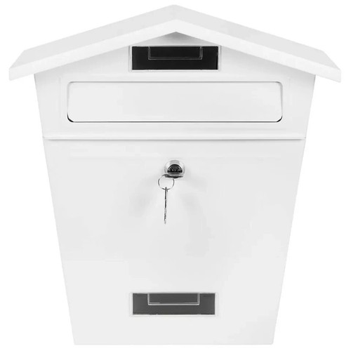New large steel post box - steel,
