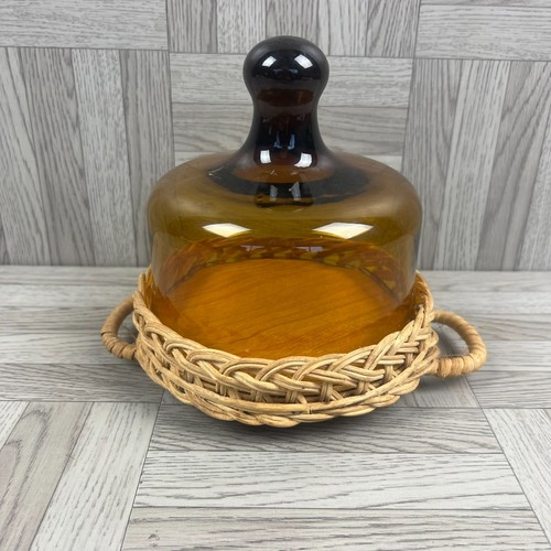 Wicker amber glass - wicker,