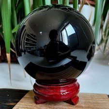 5.55LB  Natural Obsidian Crystal Ball Spiritual Healing Specimen