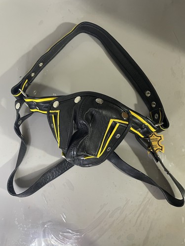 Genuine leather black - genuine, harness