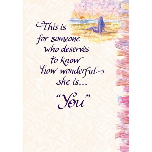 For someone deserves - someone,