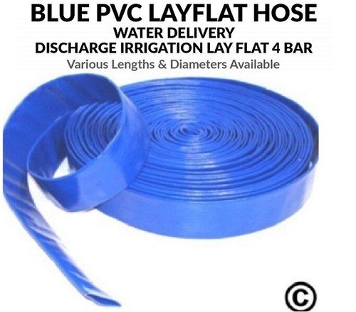 Blue pvc layflat hose pipes - pvc,
