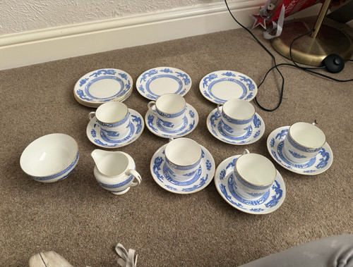Salisbury bone china blue - china,