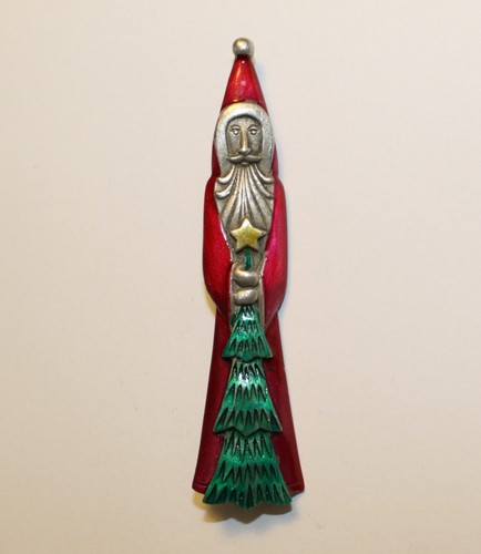 Vintage signed tall santa - vintage,