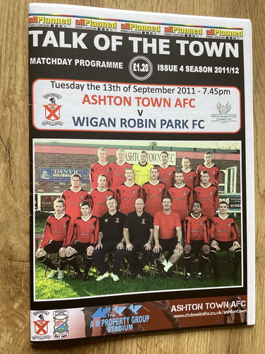 Ashton town wigan robin park - v,