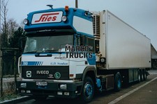 Truck photo Iveco TurboStar 380 Refrigerated semitrailer Norway Blue Sties #a1ez