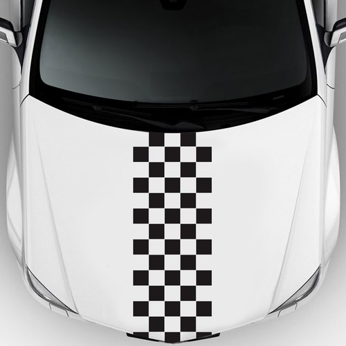 Stripe checker graphics - graphics, vinyl