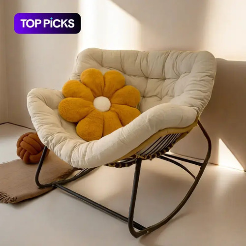 Oversized rattan egg rocking - oversized,