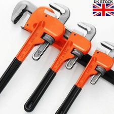 3 x Adjustable Stilson Pipe Wrench Set Heavy Duty Monkey Pipe Wrench 10" 14" 18"