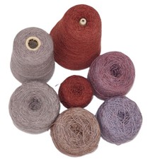 Yarn Cones Angora Look Grey