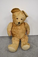 Vintage 1950s European Silk Plush Extra Large Teddy Bear 70cm