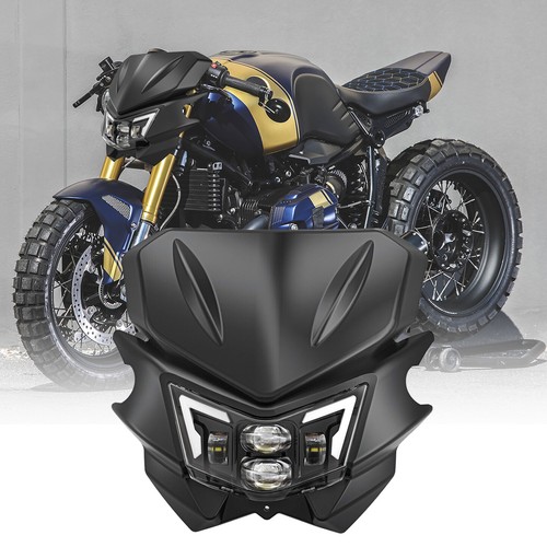 Led headlights drls black - led,