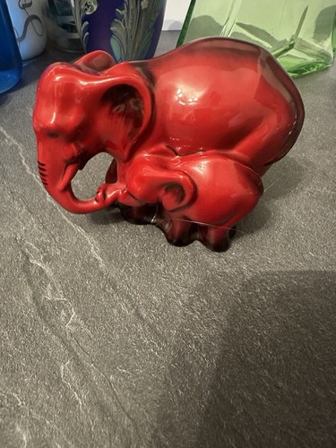 Royal doulton flambe elephant - royal,