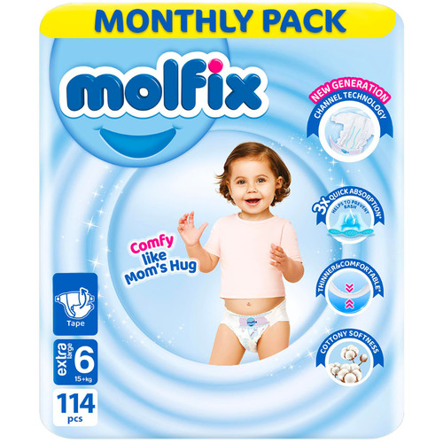 Molfix baby nappies size 6 - baby, 1–6