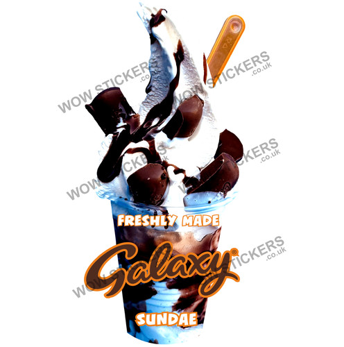 Ice cream van sticker galaxy - sticker,