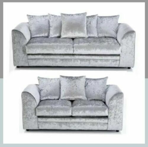 Crushed velvet sofa - crushed,