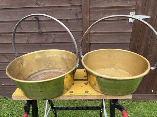Vintage brass jam - vintage, pans/