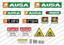 AUSA C 150 H 4X4 FORKLIFT DECALS STICKER SET