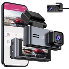 4K Dash Cam Front and Rear