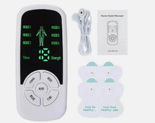 Tens Machine Therapy Pads Back Muscle Electrical Stimulator Massager Pulse EMS